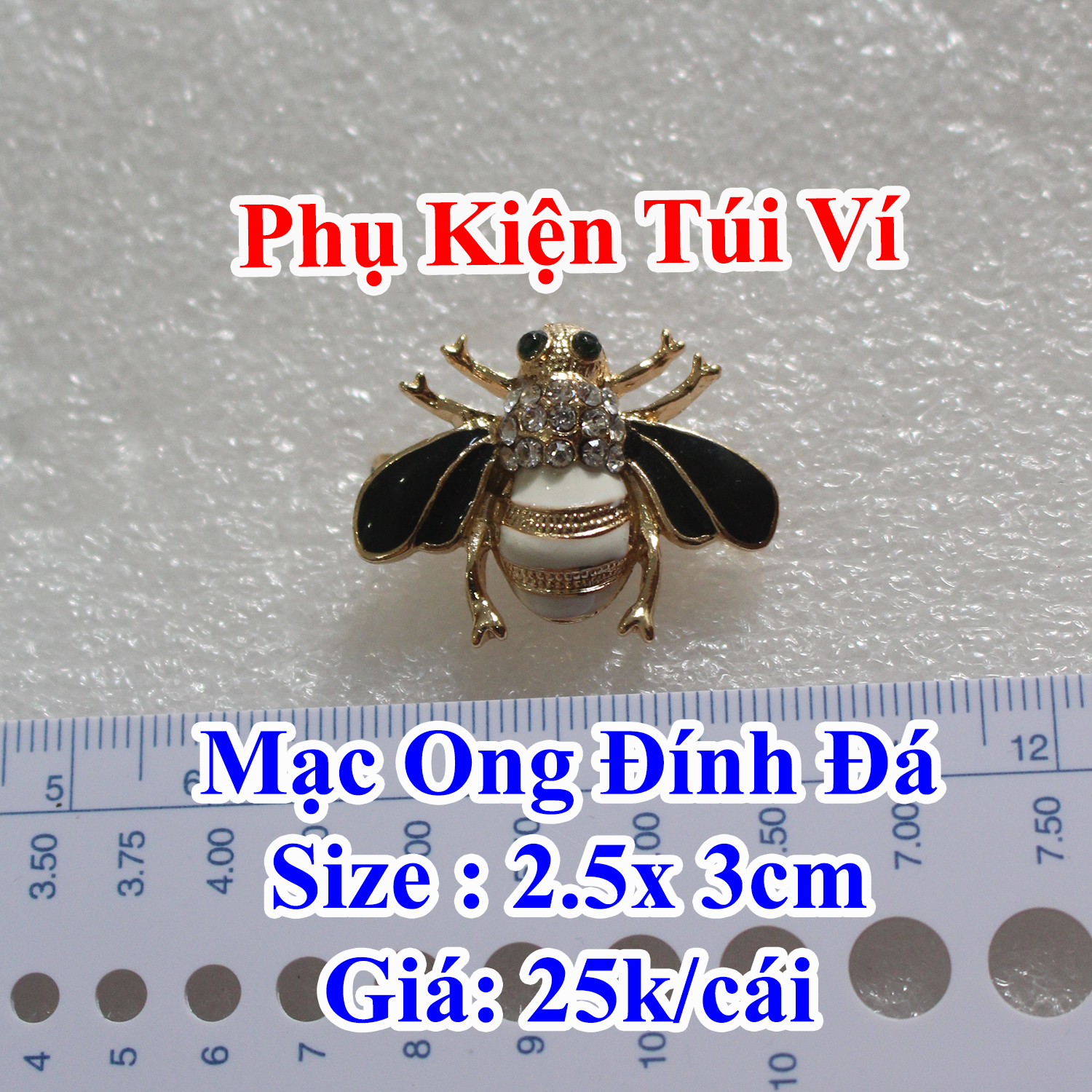 Mạc ong đính đá 25k/ con trang trí túi