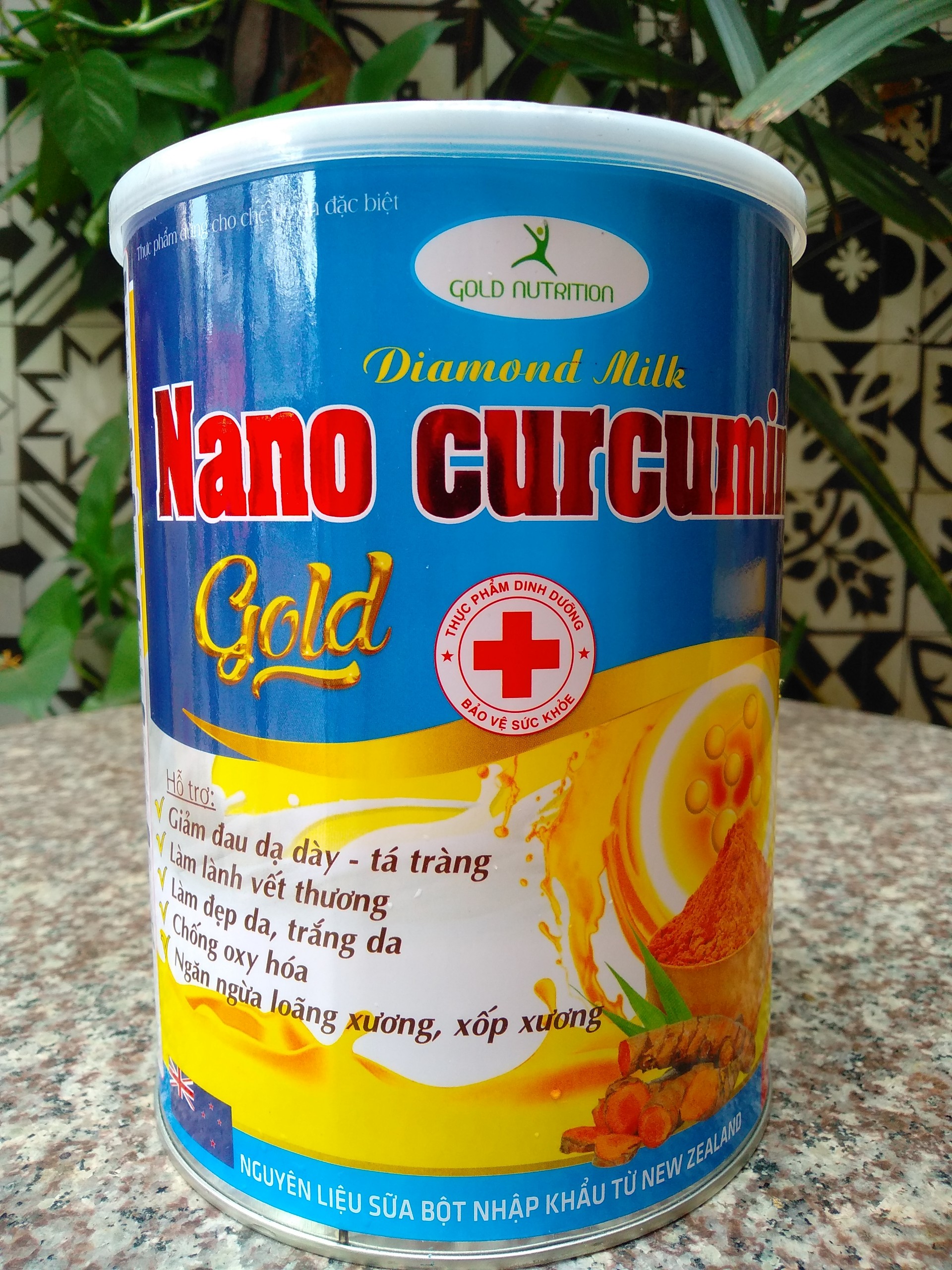 [Combo 2hộp x 900gr] Sữa nghệ Nano Curcumin Gold.  HSD 2027