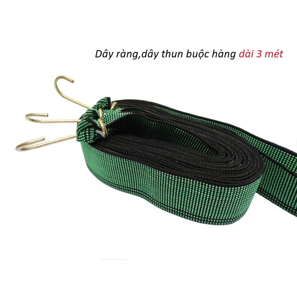 Dây thun,dây ràng buộc hàng dài 3 mét,dây chun