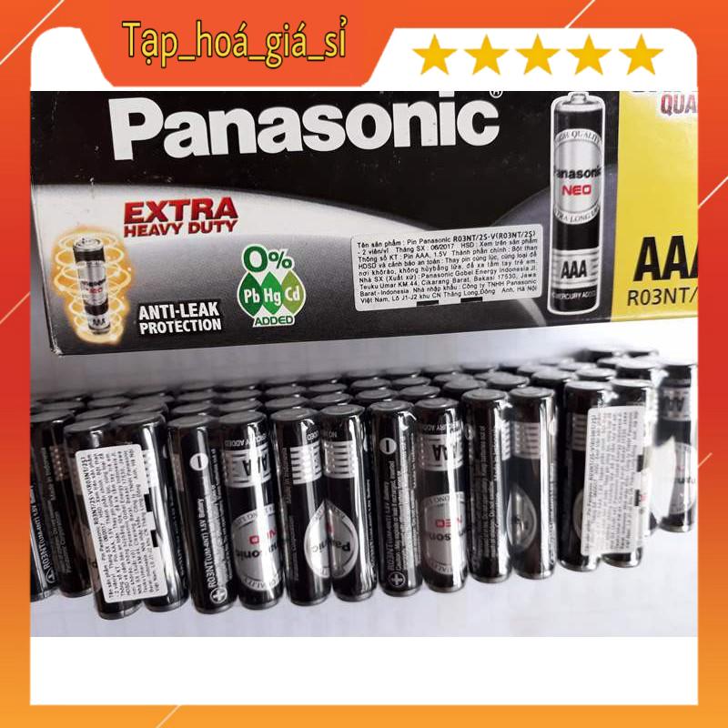 2 vỉ 4 viên pin than đen panasonic AAA