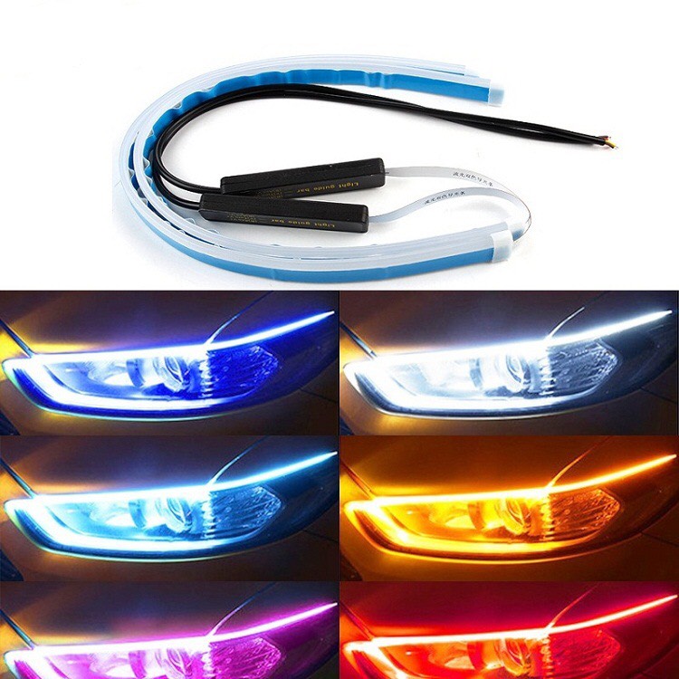Bộ 2 dải đèn led mí đèn pha ô tô dài 60cm