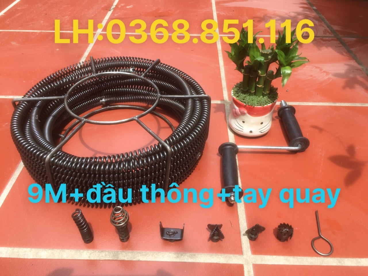 Dây thông cống lò xo 9m