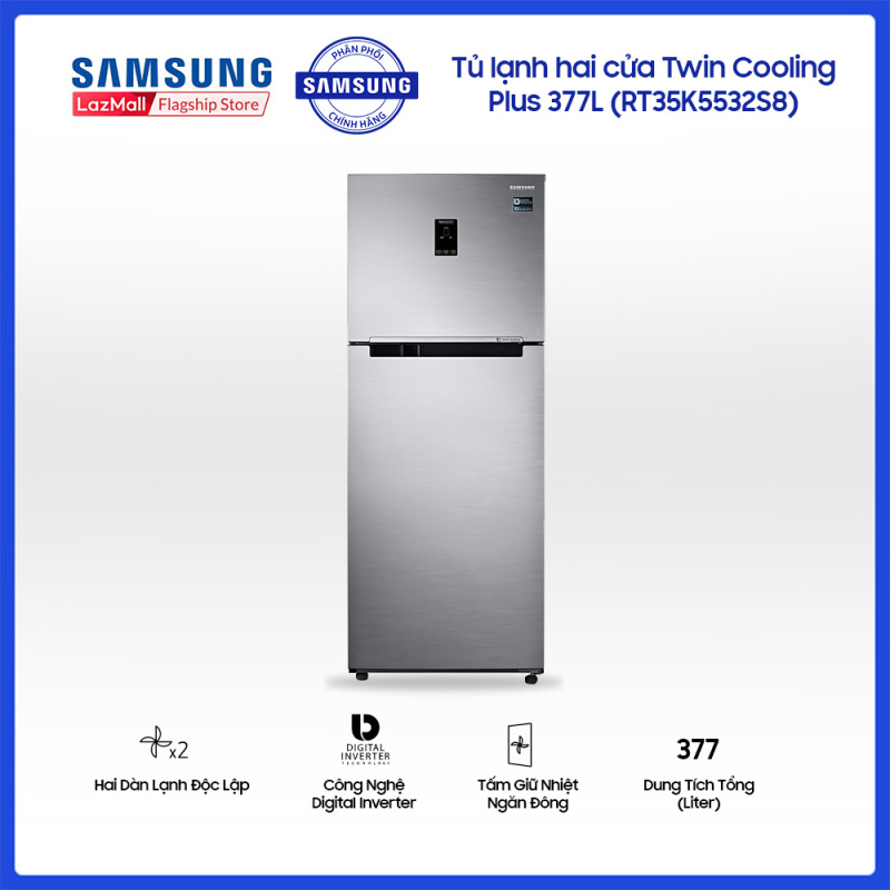 Tủ lạnh 2 cửa Twin Cooling Plus Samsung RT35K5532S8 364L