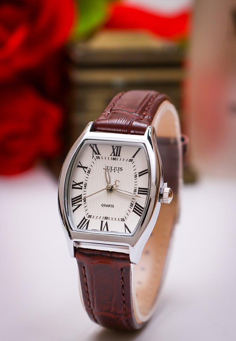 Đồng hồ nữ Julius Hàn Quốc JA-703 cổ điển dây da