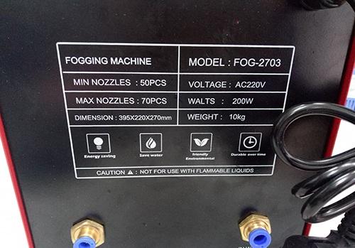 Máy phun sương FOG-2703 (phun được 50-70 béc)