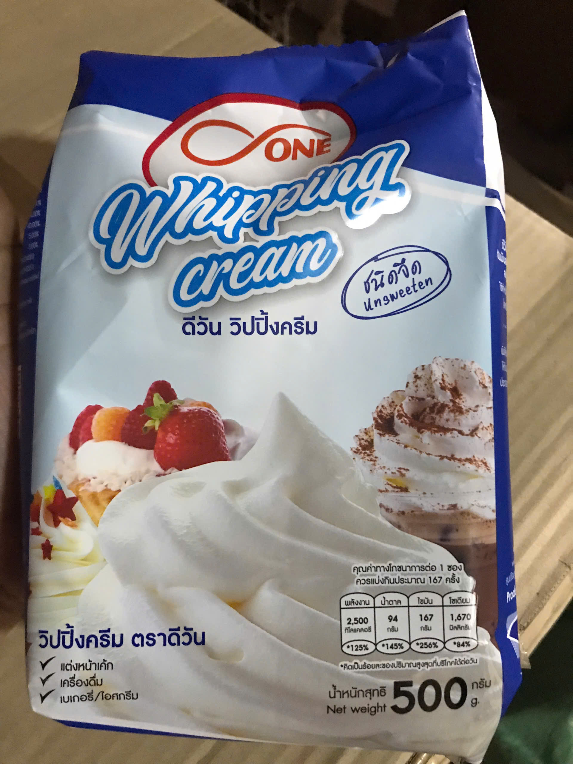 Bột Whipping Cream 500g nhiều loại