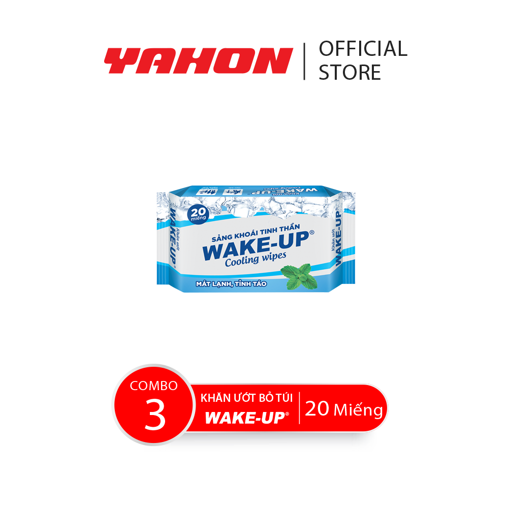 Wake-Up Cool Wet Towel Combo, 20 Pieces/Bag