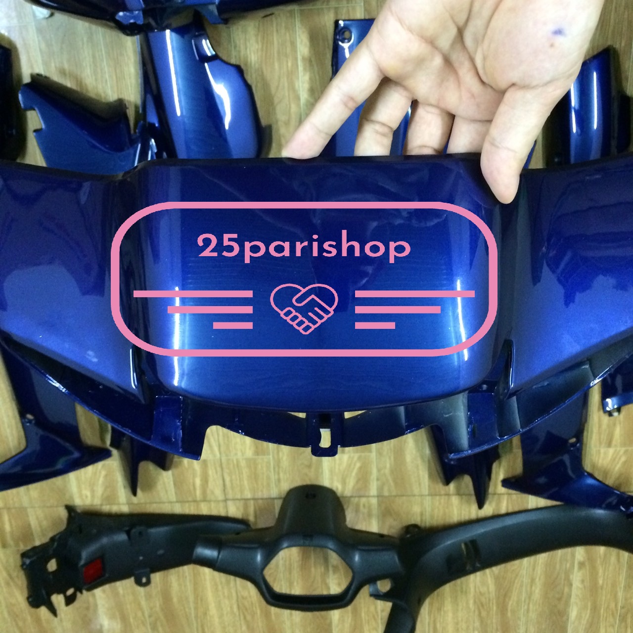 Dàn áo xe wave 110  - wave nhỏ 110 - wave alpha màu Xanh Tím - nhựa ABS cao cấp LOẠI 1