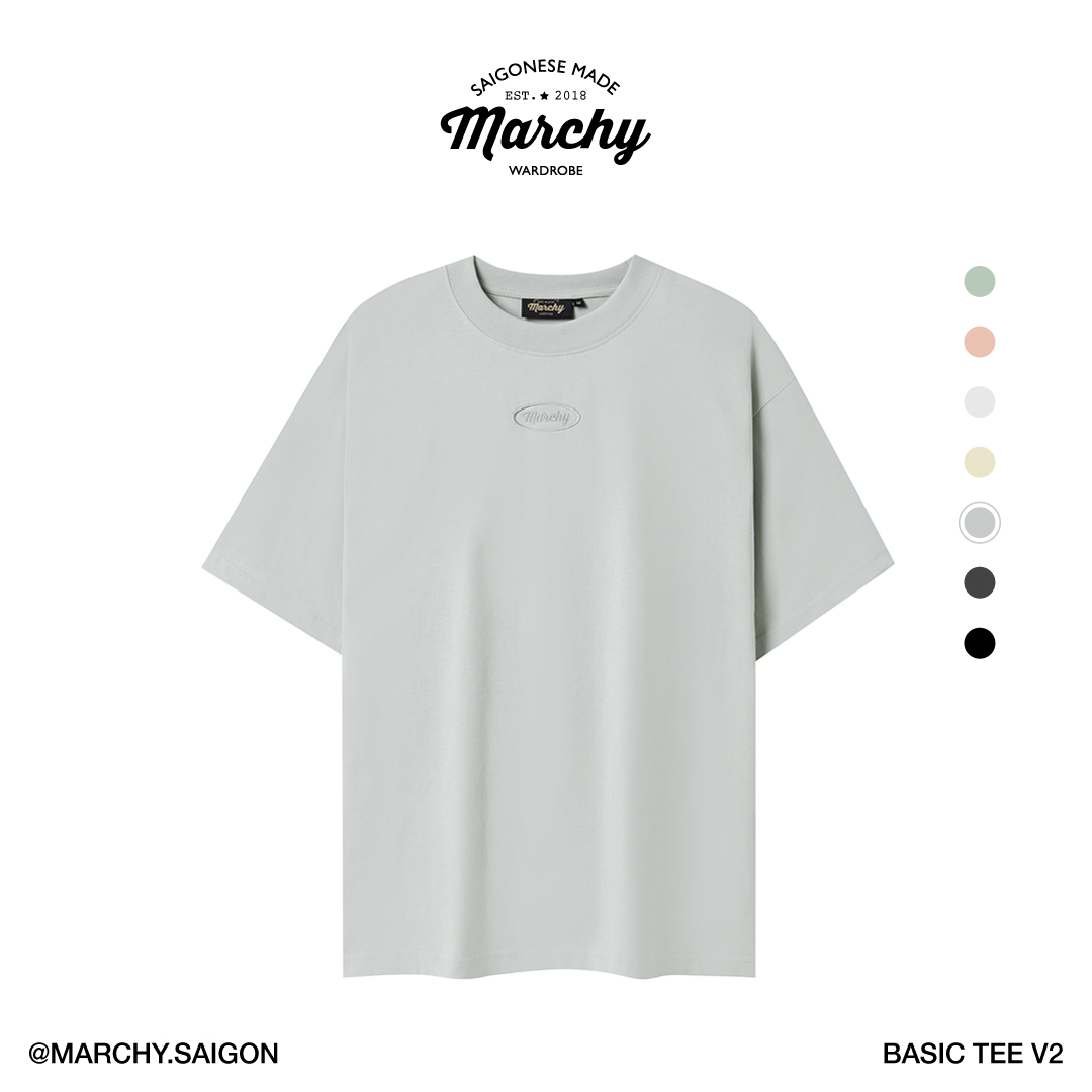 [Nhập LazSoHot2- giảm 20% đơn 199k|MARCHY - BASIC TEE V2 - Áo thun trơn