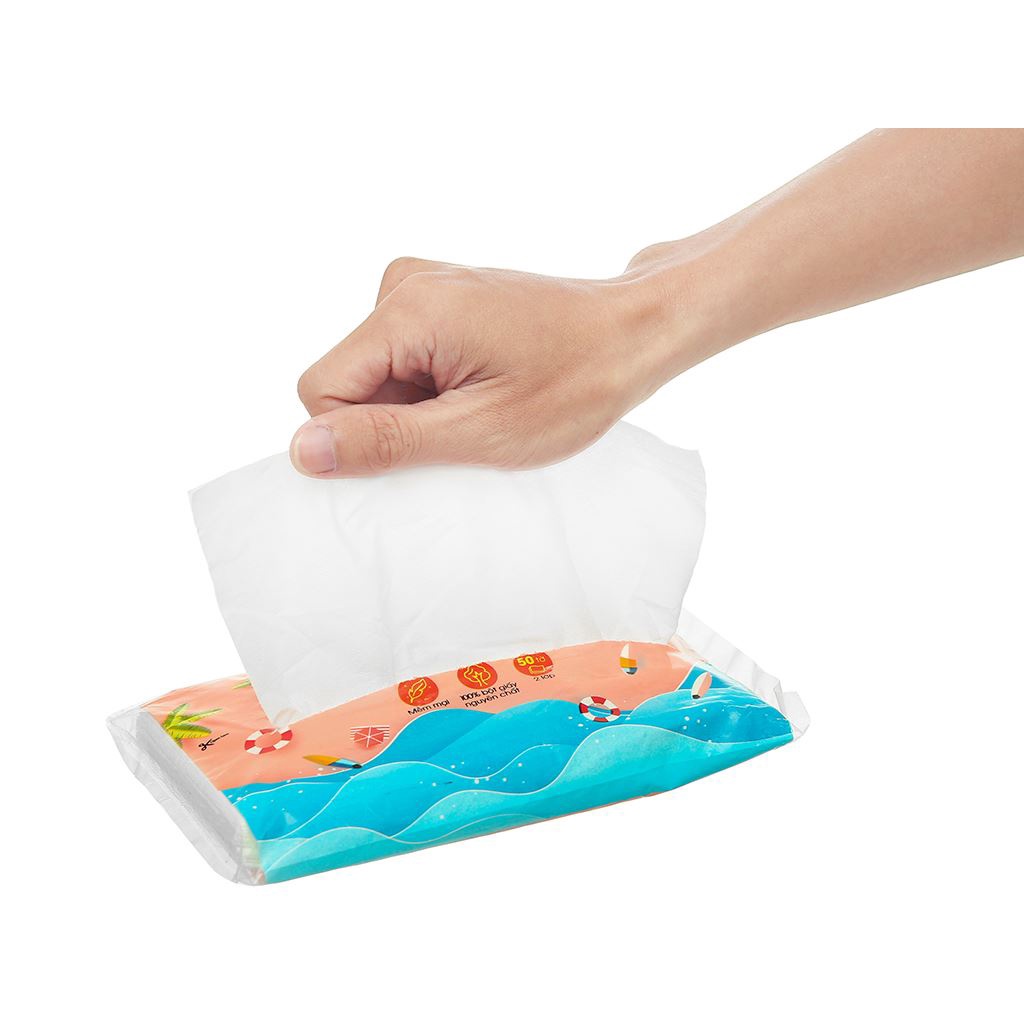 KHĂN GIẤY DU LỊCH SOFTLY 50 TỜ - 2 LỚP (180 x 210mm)