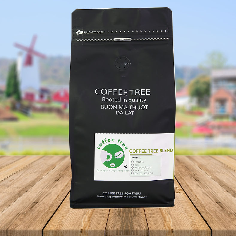 [ HCM ] Cà phê BLEND đặc biệt Coffee Tree (túi 500g dạng bột) kèm Phin nhôm Cao cấp