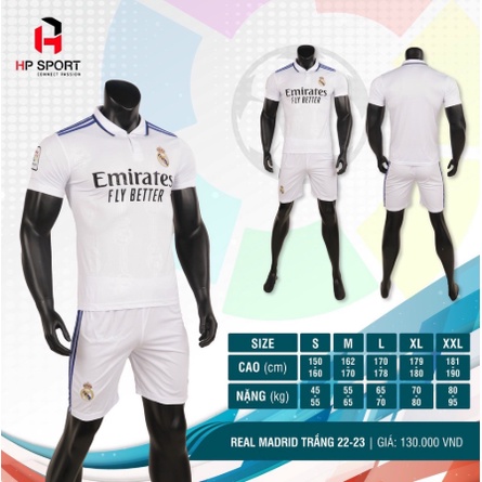 Bộ quần áo bóng đá clb real madrid