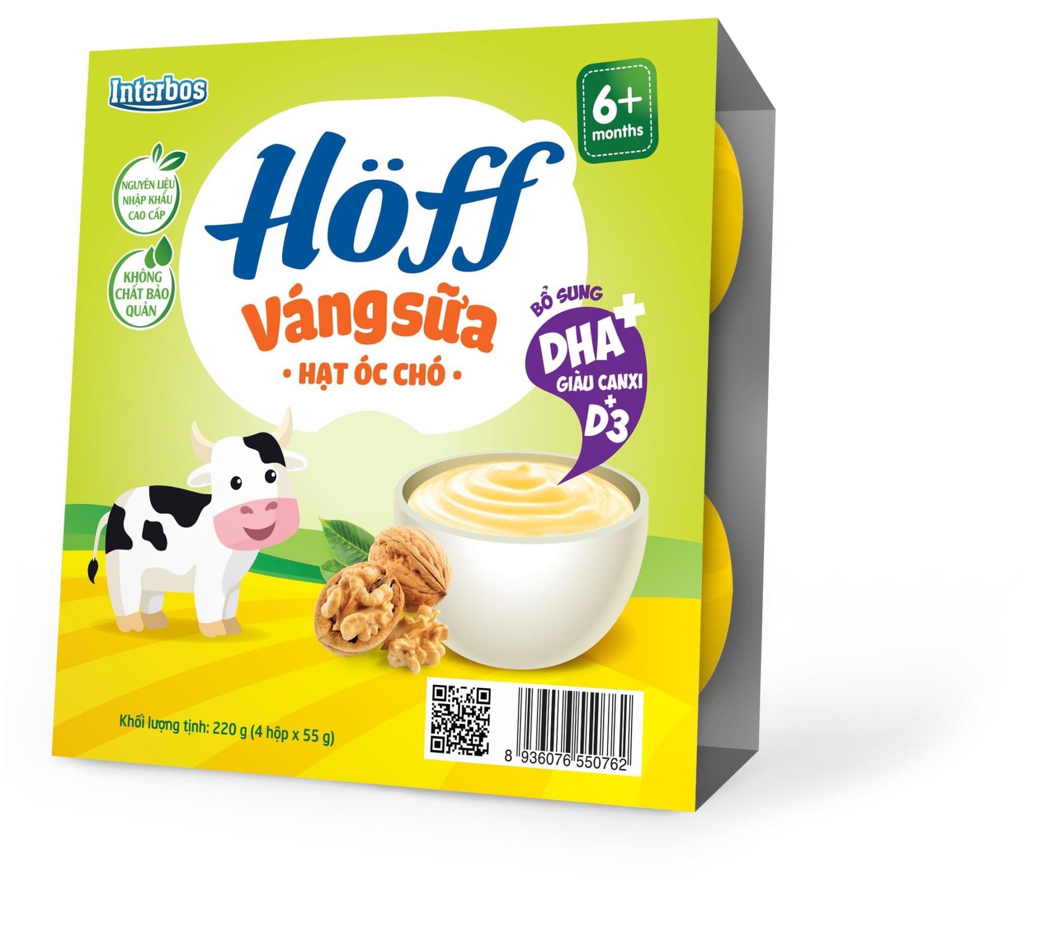 Váng sữa hạt Óc chó Hoff (4 vỉ - 16 hộp)