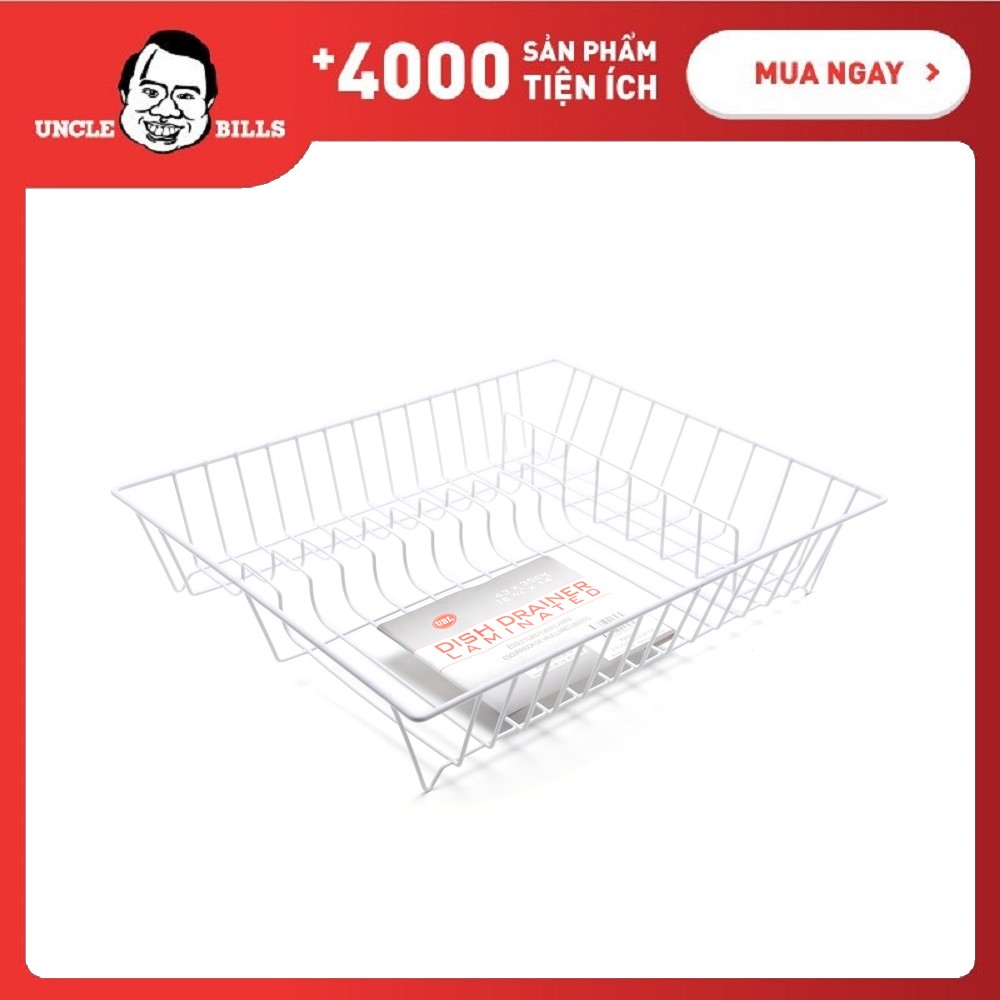 Giá Úp Chén đĩa Lõi Kim Loại Phủ Nhựa Nhiều Lớp Uncle Bills KA0076
