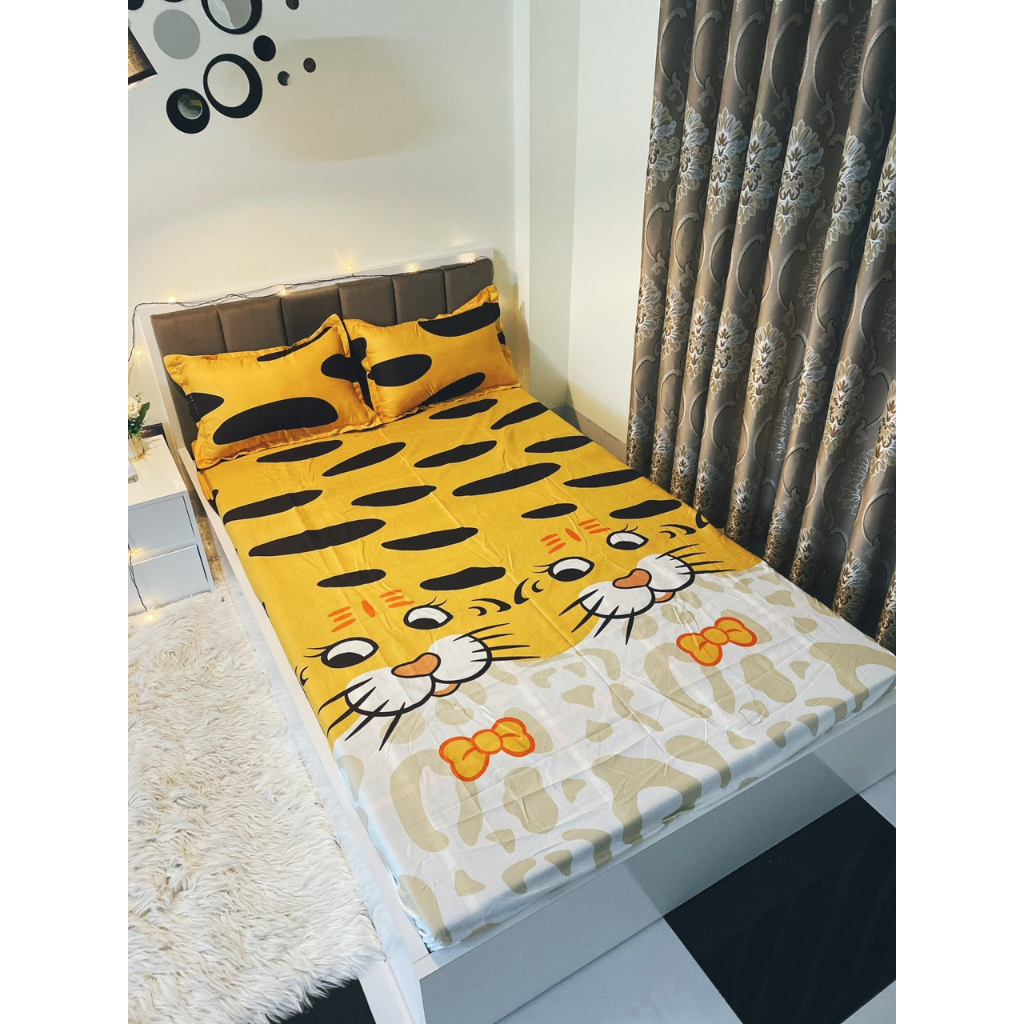 Bộ ga gối 3 món poly cotton hàng loại 1