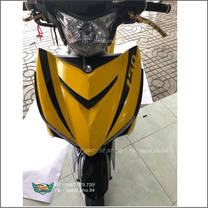 Tem rời Exciter 150 Vàng đen Giả Zin (X)