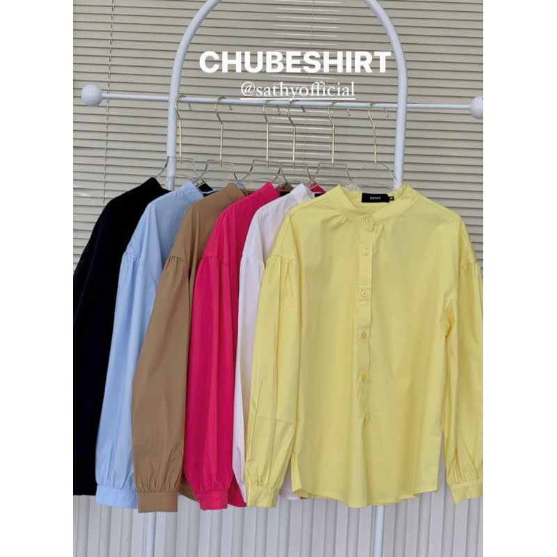 Áo sơ cổ trụ Nữ SATHY cao cấp ( Chube Shirt )