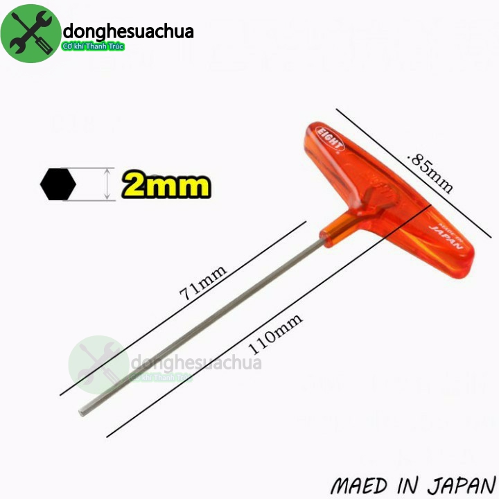 Lục giác chữ T EIGHT 018-2 2mm
