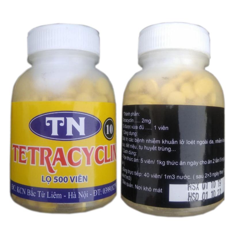 TN10 TETRACYCLIN (500 Viên) Đặc Trị Nhiễm Khuẩn, Lở Loét Ngoài Da, Đường Hô Hấp, Sinh Dục, Tiết Niệu, Tụ Huyết Trùng…