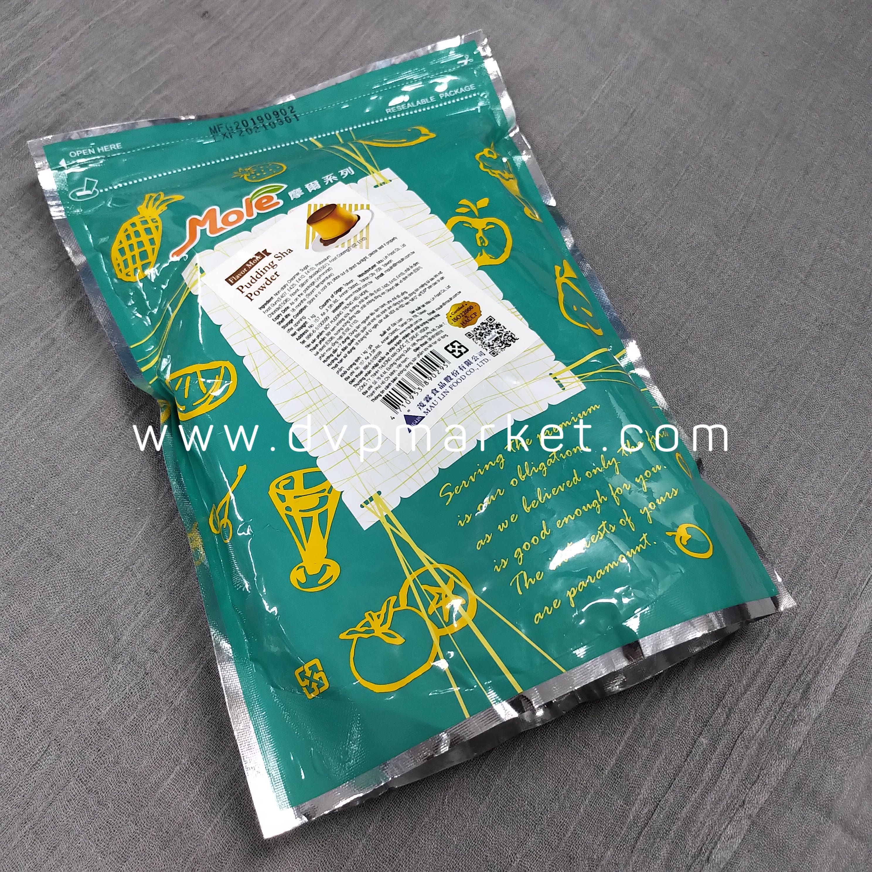Bột pudding/flan Mole Đài Loan hương Trứng - bịch 1kg