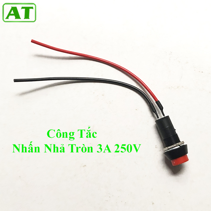 Công tắc nhấn nhả - on/off đa năng hàn sẵn dây nối