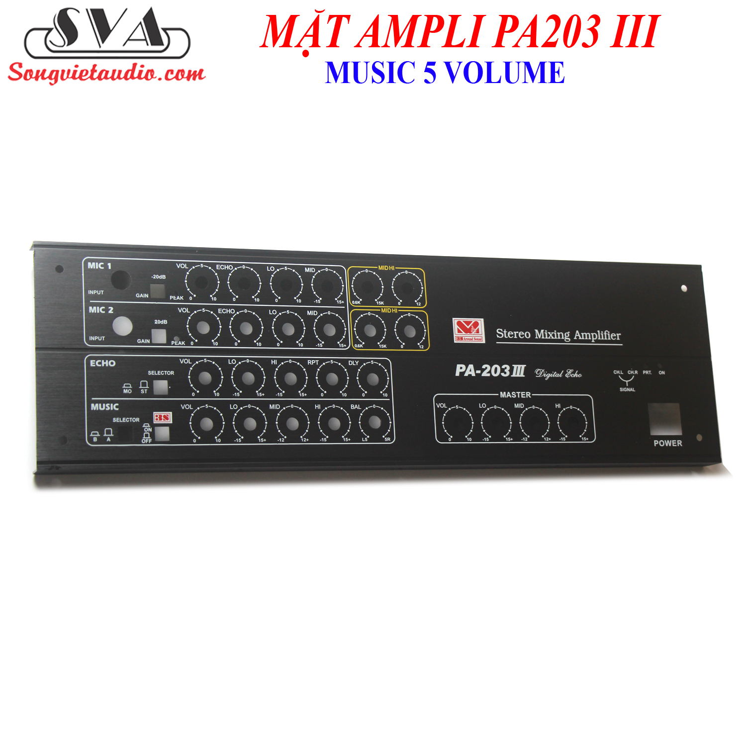 MẶT AMPLI PA 203 - 1 MẶT