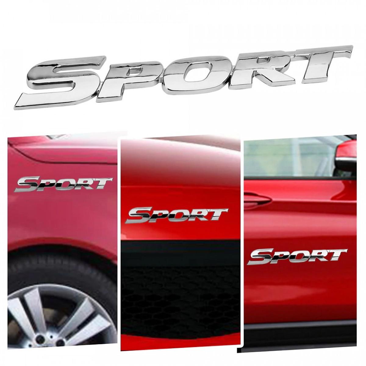 Tem Chữ SPORT 3D Cao Cấp Dán Trang Trí Ô Tô - ATDTECH