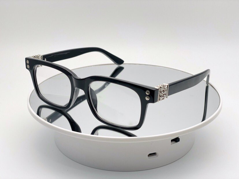 Gọng kính cận, Kính giả cận Mắt vuông nhỏ Họa tiết cao cấp - CHROMENHO1