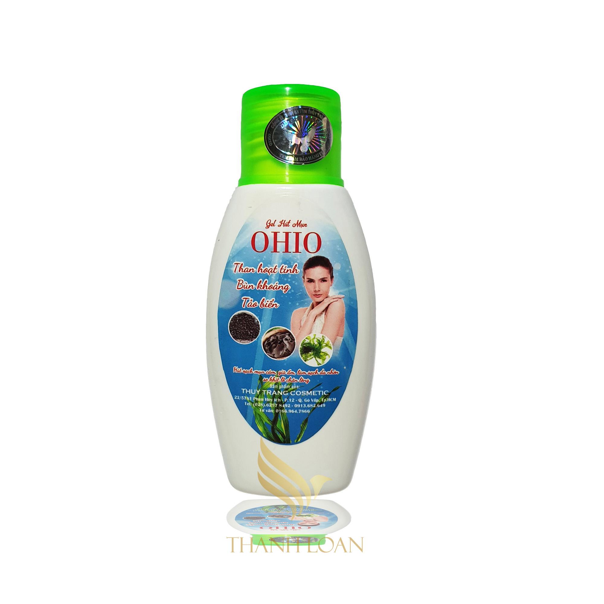 Gel Hút Mụn Ohio – Gel Hút Mụn Than Hoạt Tính – Bùn Khoáng – Tảo Biển - 60g