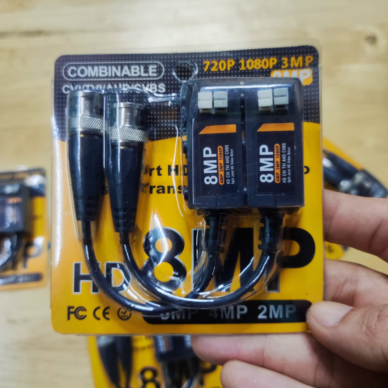 Video balun camera 8MP AHD/CVI/TVI chống nhiễu (Loại xịn)
