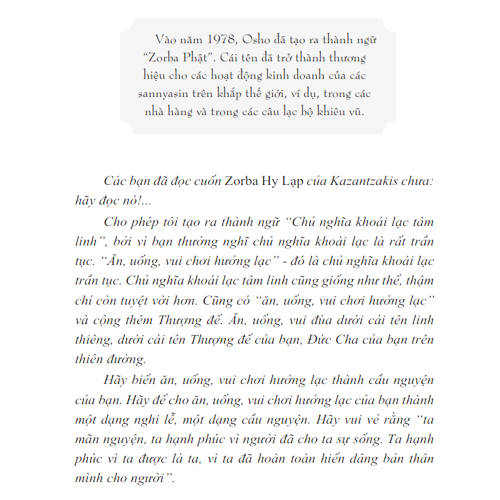 Sách Osho - Zorba Phật