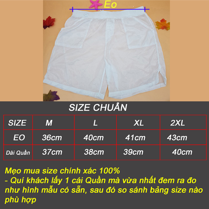 [HCM]Quần short nam siêu mỏng vải dù - Q003B