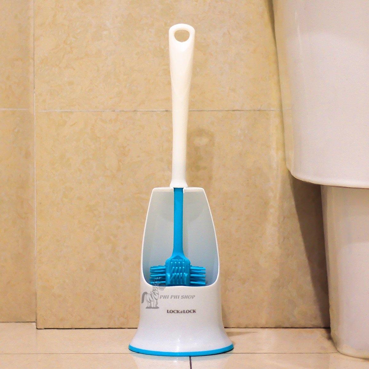 [HCM]Bộ cây cọ chà toilet Lock&Lock thiết kế cọ được những góc khó chùi rữa ETM416
