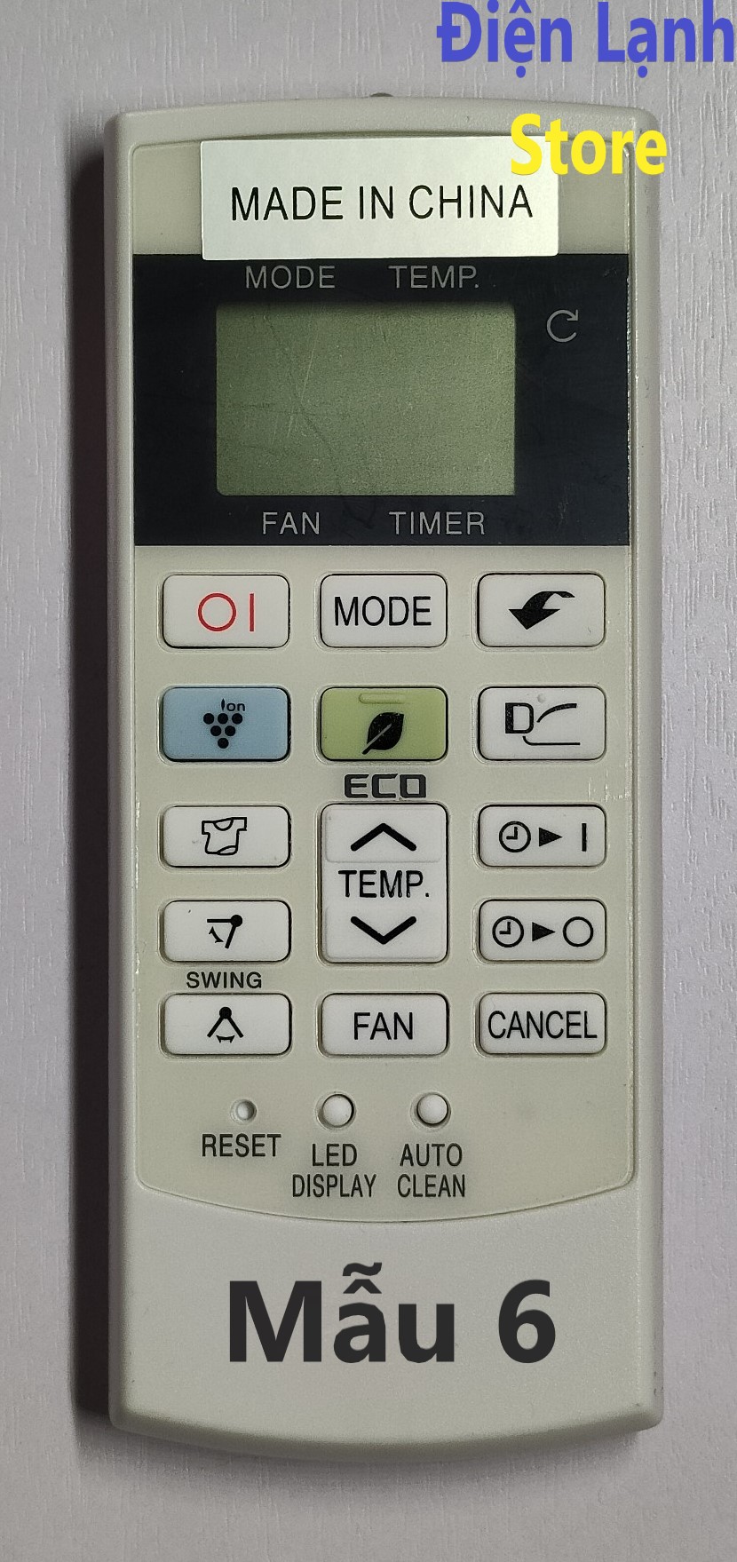 Remote máy lạnh Sharp các loại. (Tặng kèm cặp pin).