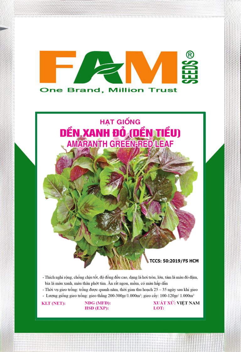 [HCM]Hạt Giống Dền Tiều (Dền Xanh Đỏ) - Gói 20gr