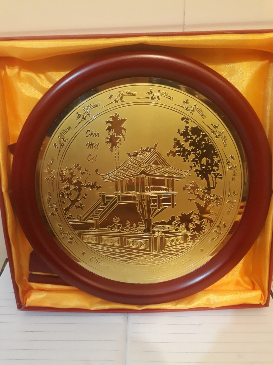 Quà lưu niệm bằng đồng cao cấp 23cm