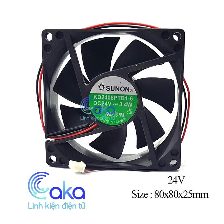 Quạt tản nhiệt 24V 8x8X2.5CM
