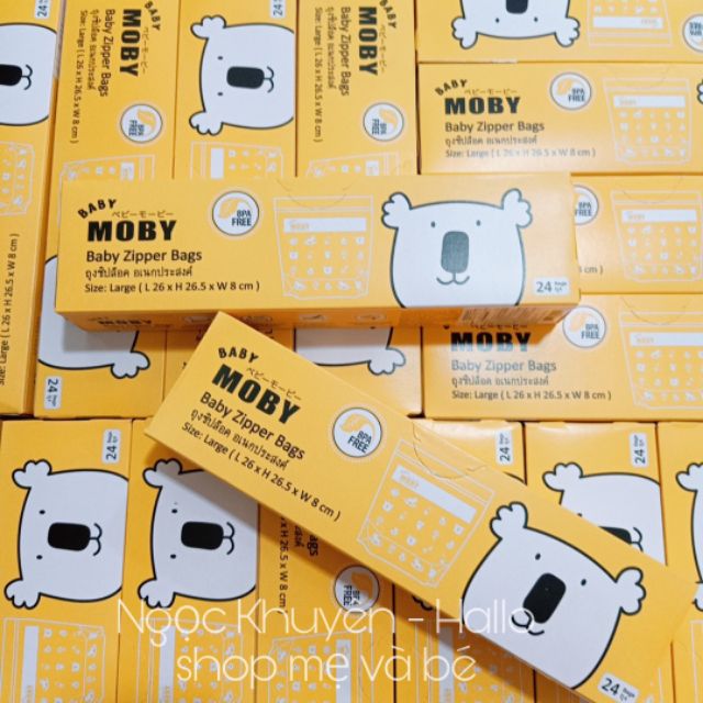 [HCM]Túi zip đa năng Moby 24 túi