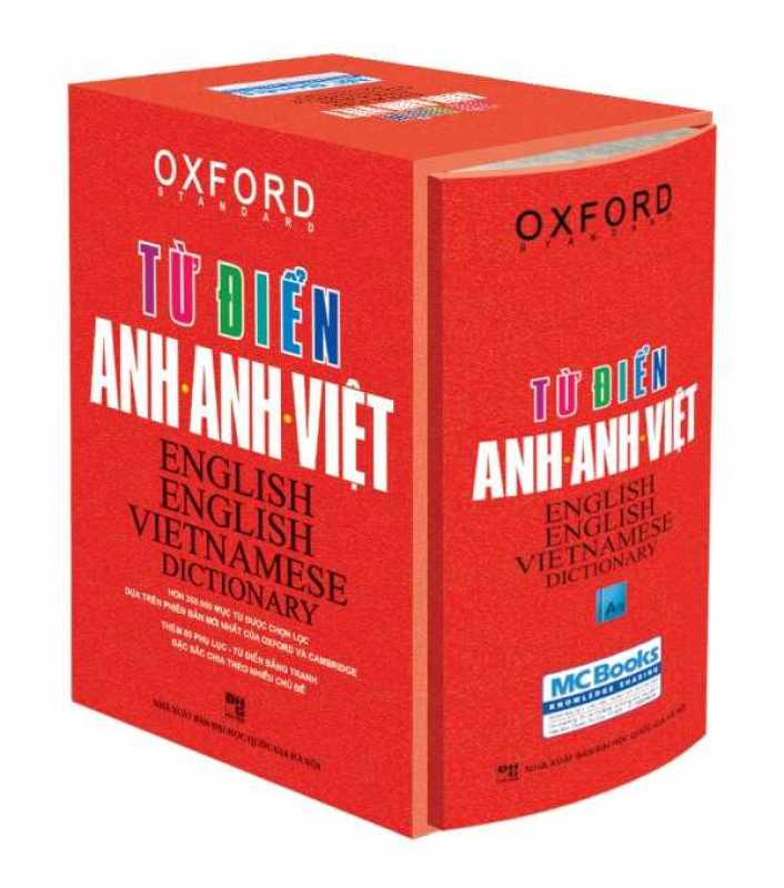 Sách Từ Điển Oxford Anh - Anh - Việt (Bìa Vàng + Đỏ) - Bìa Đỏ - Hộp Cứng