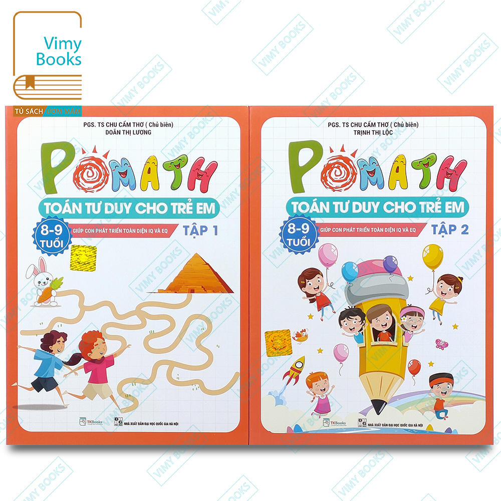 Sách - Combo Toán Tư Duy Pomath Cho Trẻ 8 - 9 Tuổi (Lớp 3)