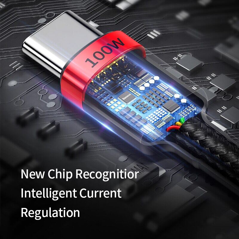 Baseus Dây Sạc Samsung PD 60W 100W cáp sạc nhanh cho ipad Pro Huawei Samsung Galaxy S9 S10 S20 Note 10 Nintendo Switch Macbook Pro Hỗ trợ sạc nhanh 4.0 Cáp USB