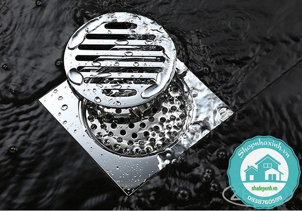 [HCM]Phễu Thoát Sàn Chống Mùi Hôi Inox CA107