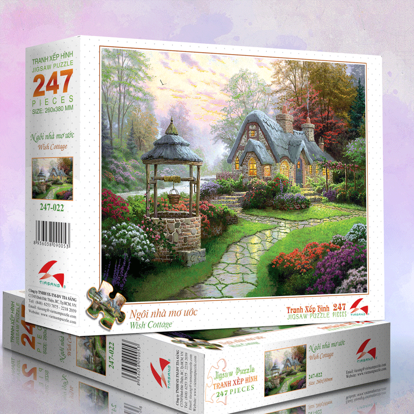 Tranh xếp hình 247 mảnh Tia Sáng - Ngôi nhà mơ ước