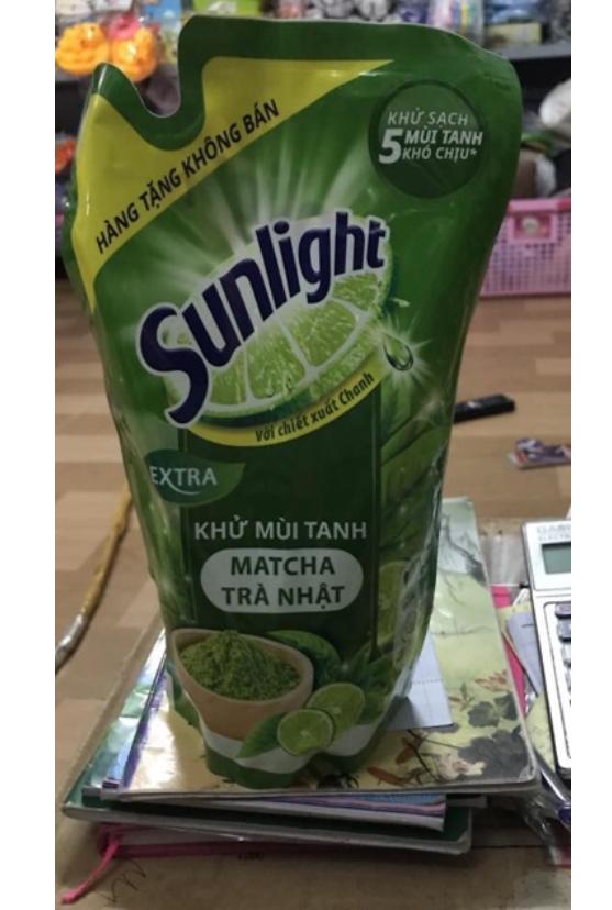 Nước rửa chén Sunlight 550g trà nhật