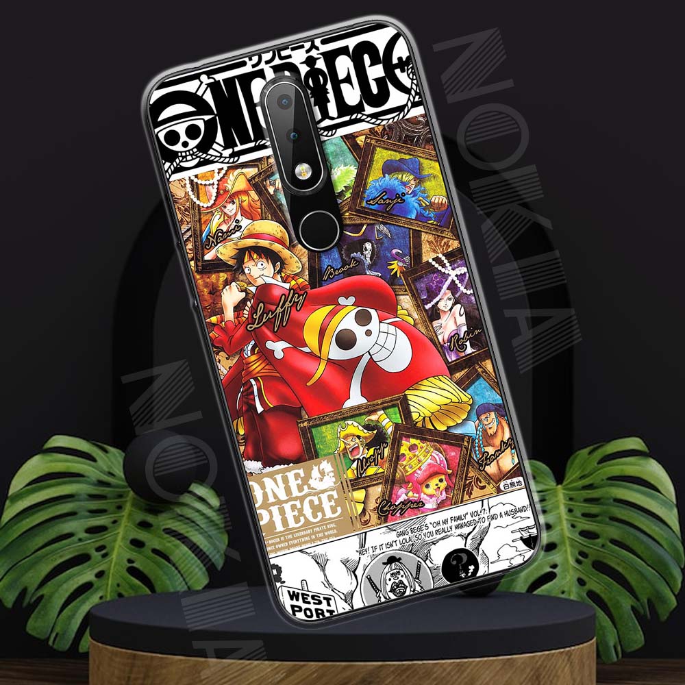 Ốp lưng Nokia 3.1 Plus mẫu BST Doraemon. One Piece, Dragon ball