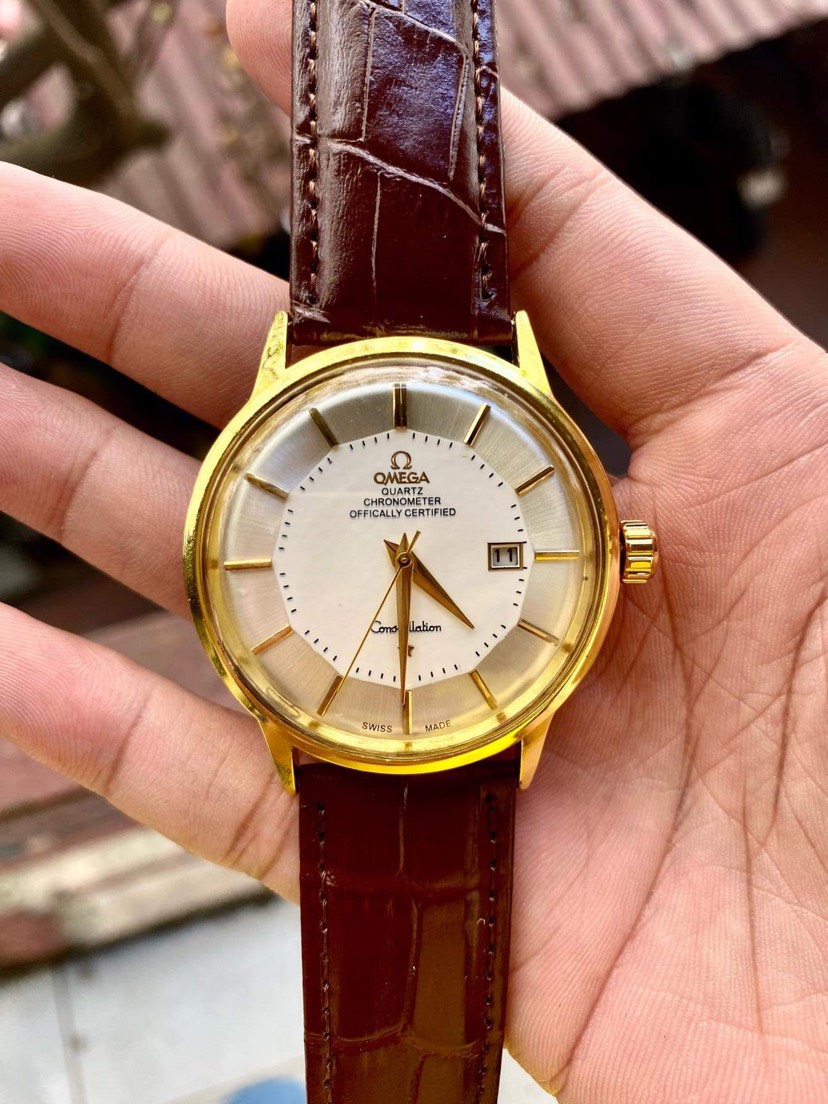 Đồng hồ nam OMEGA dây da cao cấp