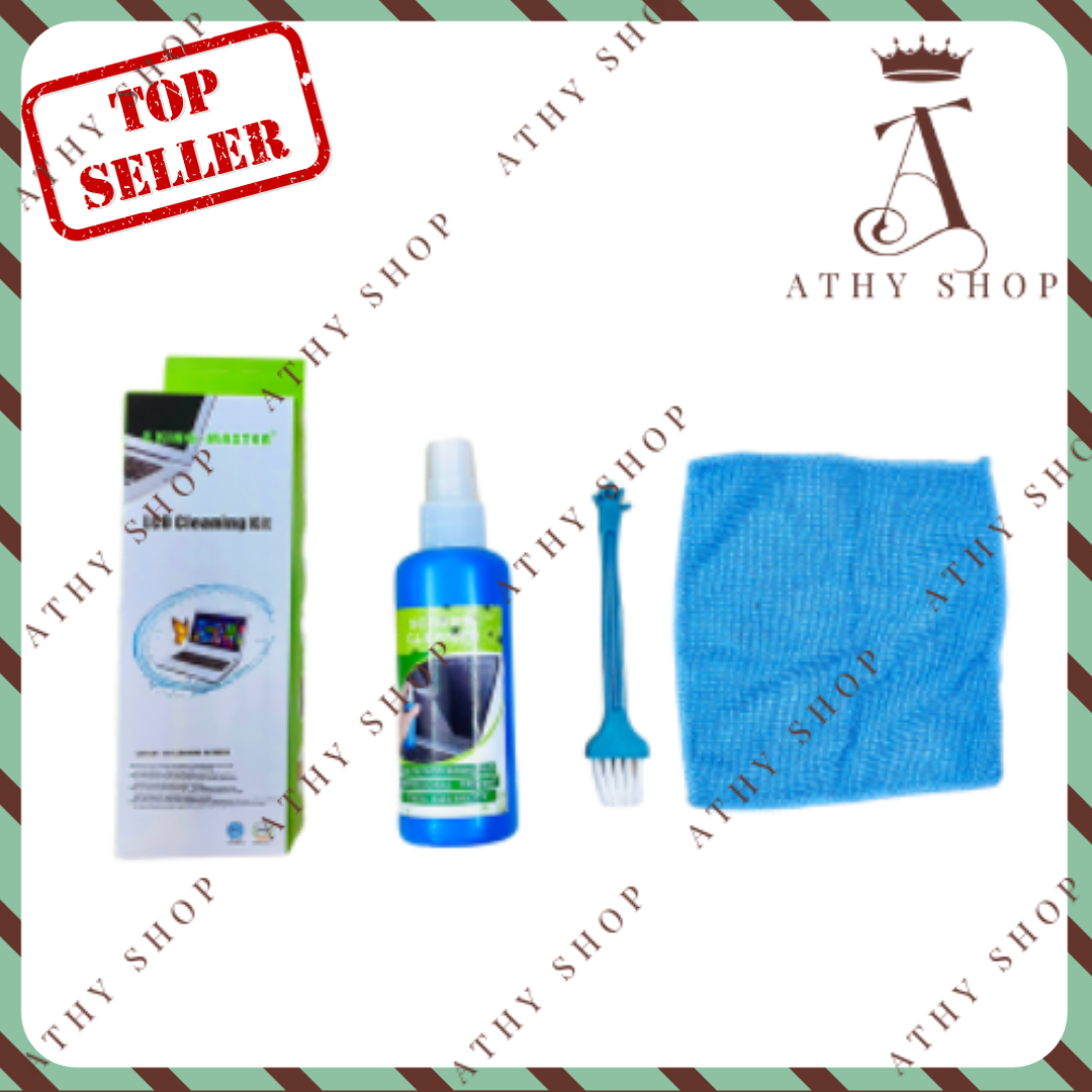 BỘ DỤNG CỤ VỆ SINH 4 MÓN LAPTOP MÁY VI TÍNH KING MASTER combo lau chùi vệ sinh lap top tivi tv máy tính ipad dung dịch vệ sinh màn hình cọ quét bàn phím giẻ lau laptop thổi bụi laptop set rẩy rửa máy
