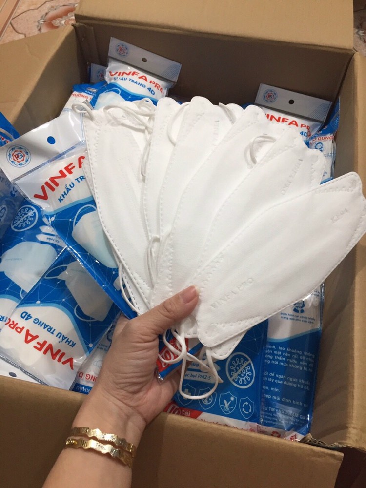 [sỉ] Set 10 cái khẩu trang 4D vinfa pro