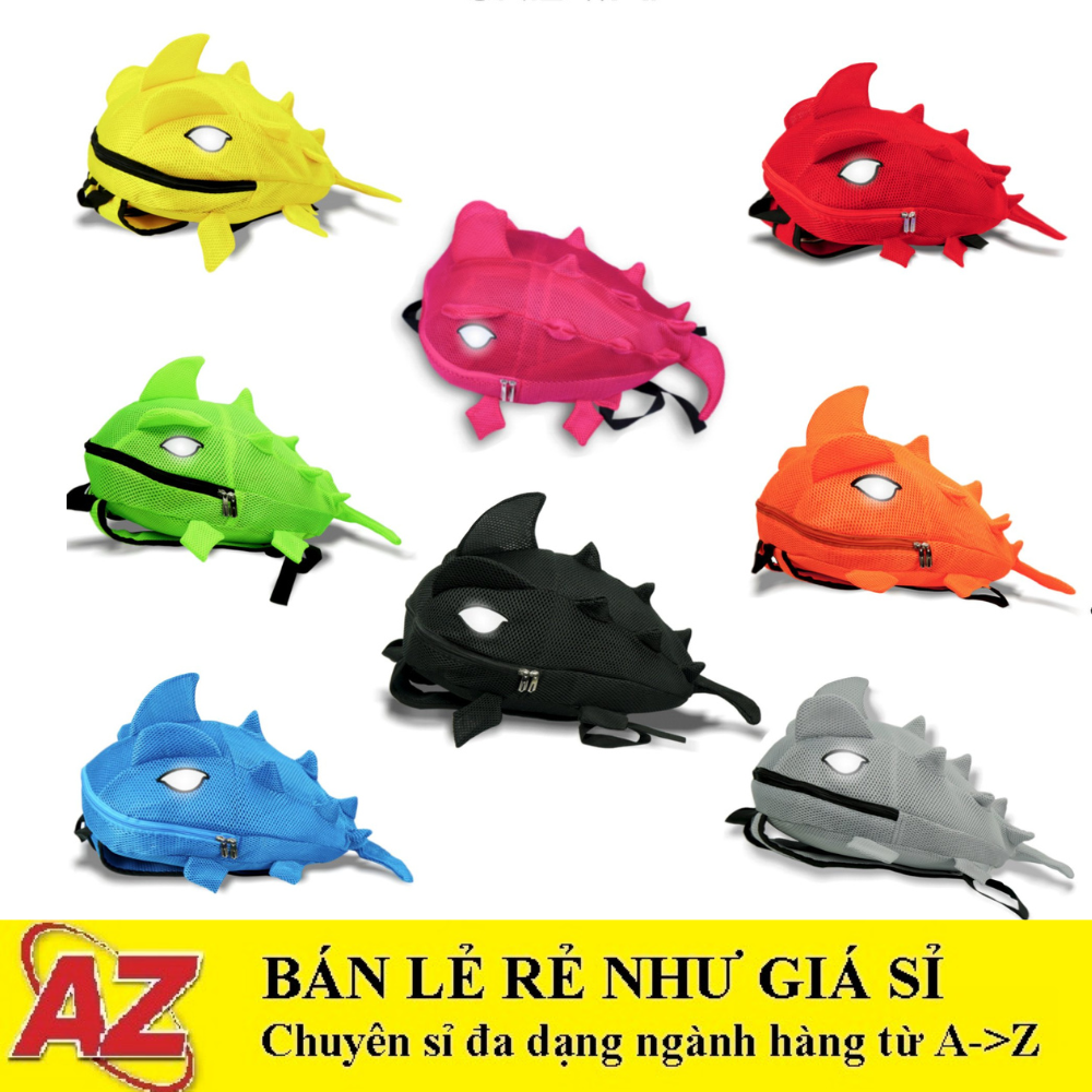 [HCM]Balo Hình Khủng Long Size Lớn Đựng Mũ Bảo Hiểm
