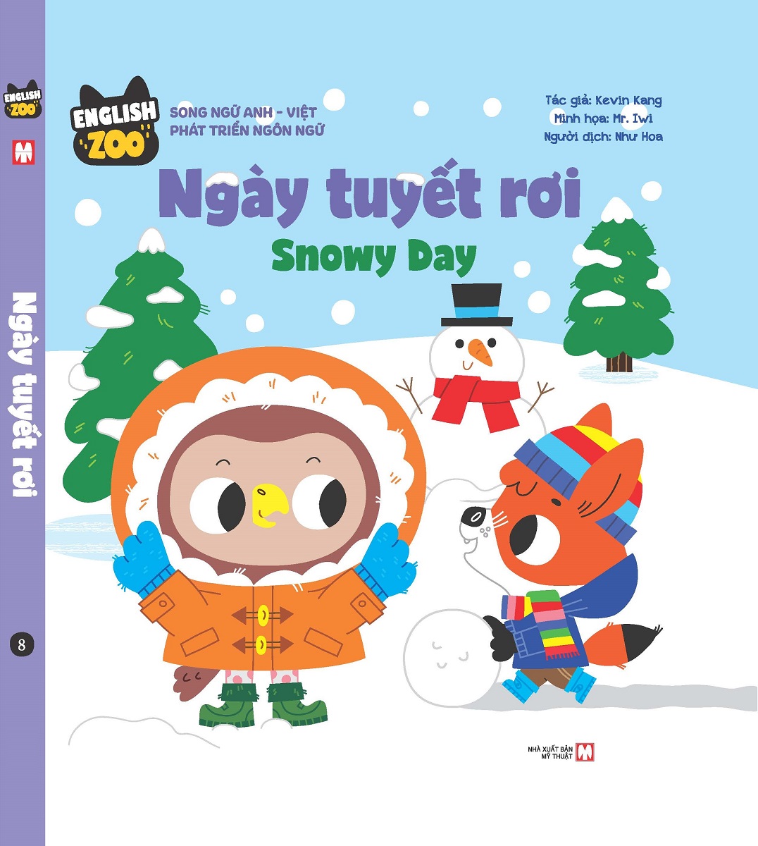 Sách song ngữ anh việt - english zoo: ngày tuyết rơi - snowy day